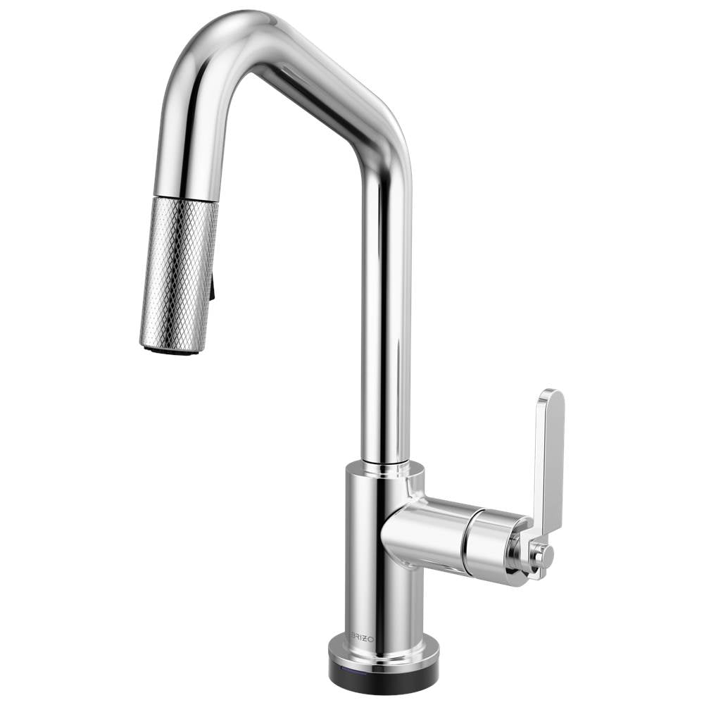 Brizo - Litze Smarttouch Pull-Down Prep Faucet with Angle Spout - Industrial Handle - Chrome