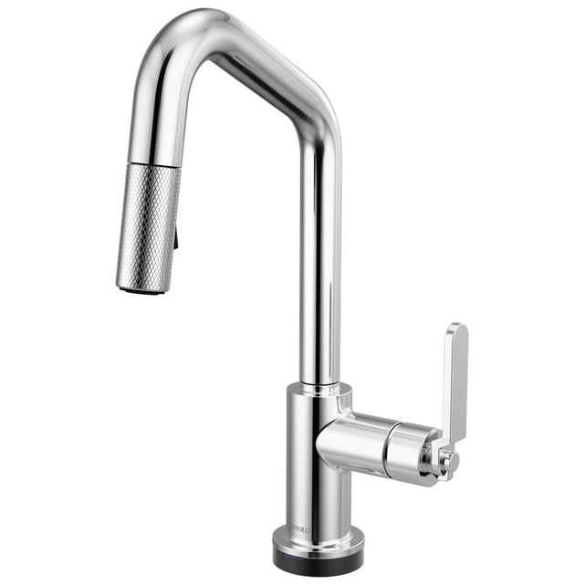 Brizo - Litze Smarttouch Pull-Down Prep Faucet with Angle Spout - Industrial Handle - Chrome