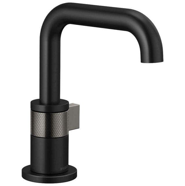 Brizo - Litze Single-handle Lavatory - Matte Black With Luxe Steel