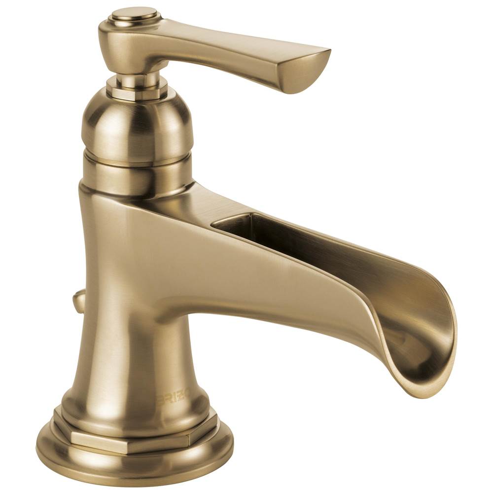 Brizo - Rook Single-Handle Lavatory Faucet with Channel Spout 1.5 GPM - Luxe Gold