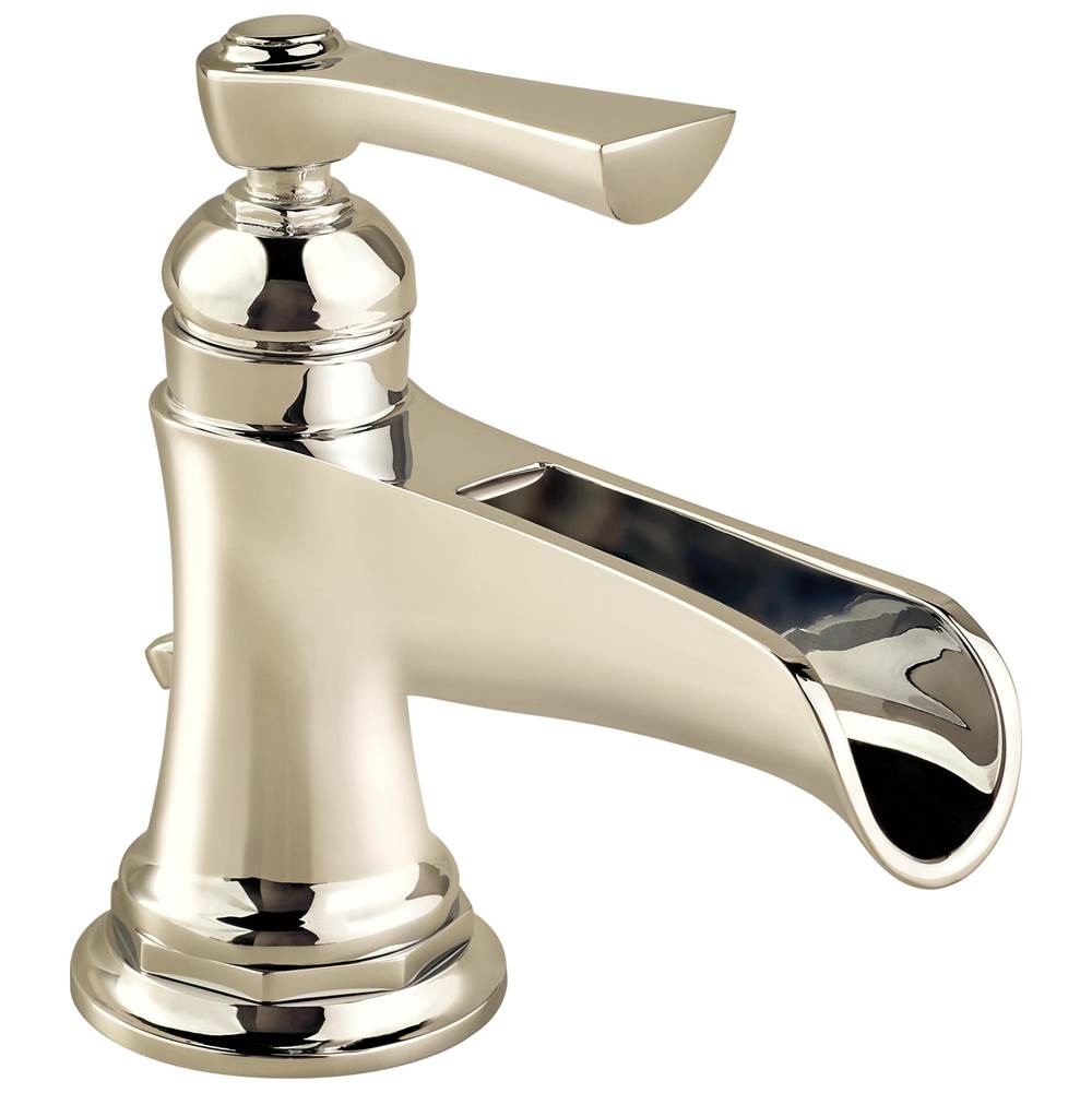 Brizo - Rook Single-Handle Lavatory Faucet with Channel Spout 1.5 GPM - Polished Nickel