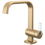 Brizo - AllariaE Single-Handle Lavatory Faucet 1.2 GPM - Luxe Gold  With  Clear Acrylic