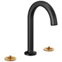 Brizo - Kintsu Widespread Lavatory Faucet with Arc Spout - Less Handles - Matte Black