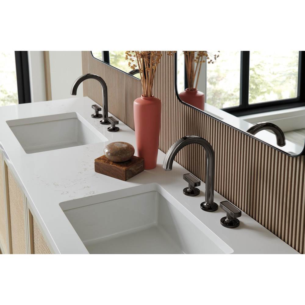 Kintsu Widespread Lavatory Faucet with Arc Spout - Less Handles 1.5 GPM