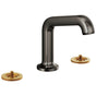 Brizo - Kintsu Widespread Lavatory Faucet with Angled Spout - Less Handles 1.5 GPM - Brilliance Black Onyx