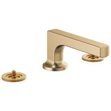 Brizo - Kintsu Widespread Lavatory Faucet with Low Spout - Less Handles 1.2 GPM - Luxe Gold
