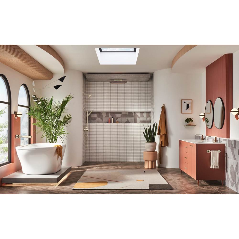Frank Lloyd Wright Widespread Lavatory Faucet - Less Handles