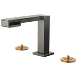 Brizo - Frank Lloyd Wright Widespread Lavatory Faucet - Less Handles - Luxe Steel