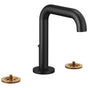 Brizo - Litze Widespread Lavatory Faucet With High Spout - Less Handles - Matte Black