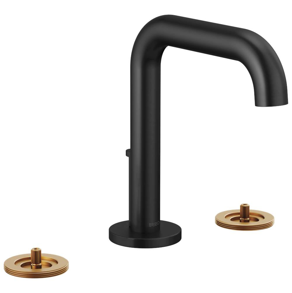 Brizo - Litze Widespread Lavatory Faucet With High Spout - Less Handles 1.2 GPM - Matte Black