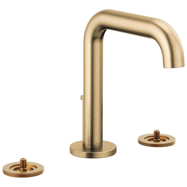 Brizo - Litze Widespread Lavatory Faucet with High Spout - Less Handles 1.5 GPM - Luxe Gold