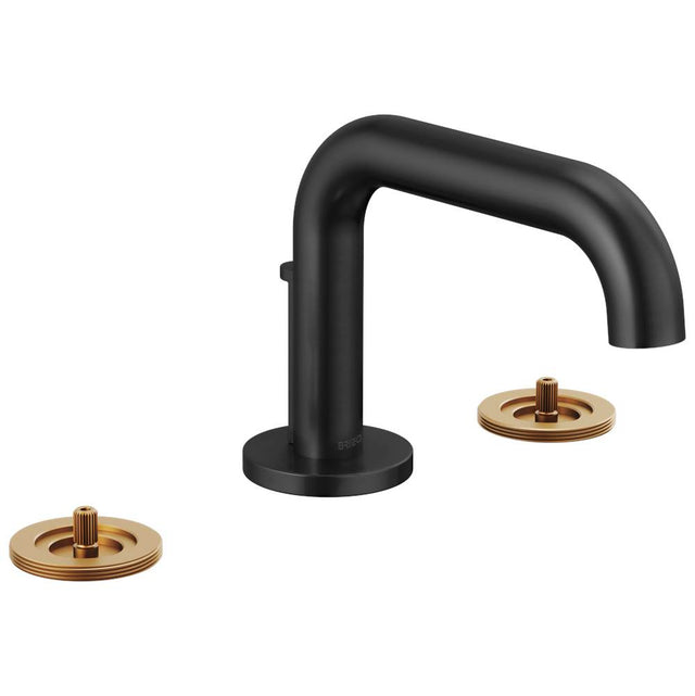 Brizo - Litze Widespread Lavatory Faucet With Low Spout - Less Handles - Matte Black