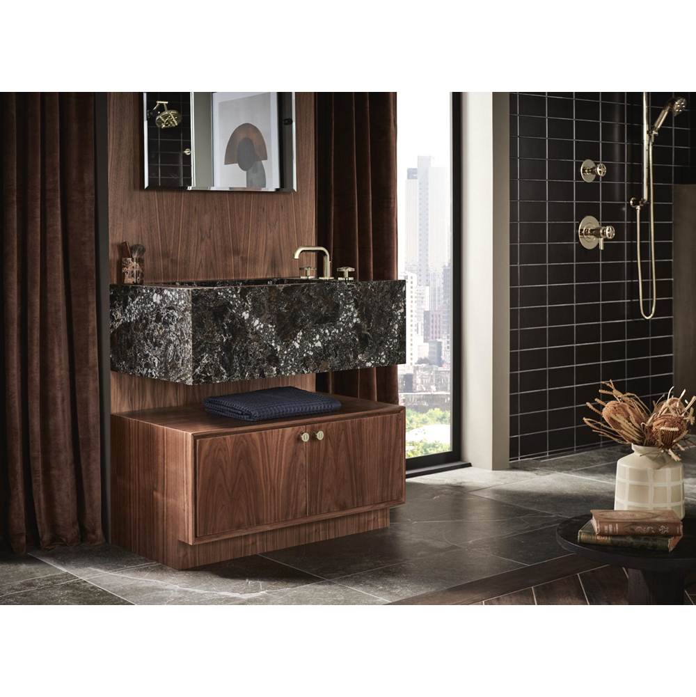 Litze Widespread Lavatory Faucet with Low Spout - Less Handles 1.5 GPM