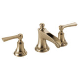Brizo - Rook Widespread Lavatory Faucet with Channel Spout - Less Handles 1.5 GPM - Luxe Gold
