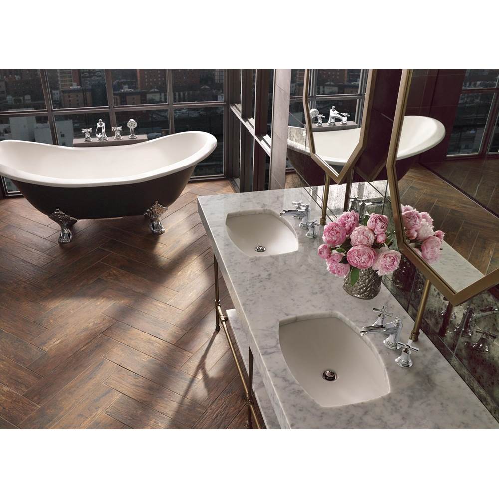 Rook Widespread Lavatory Faucet with Channel Spout - Less Handles 1.5 GPM