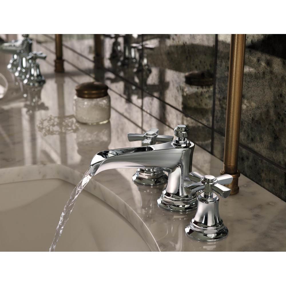 Rook Widespread Lavatory Faucet with Channel Spout - Less Handles 1.5 GPM
