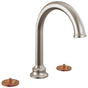 Brizo - BeauclereE Widespread Lavatory Faucet with Arc Spout - Less Handles 1.2 GPM - Luxe Nickel