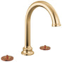 Brizo - BeauclereE Widespread Lavatory Faucet with Arc Spout - Less Handles 1.2 GPM - Polished Gold