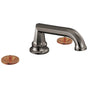 Brizo - BeauclereE Widespread Lavatory Faucet with Low Spout - Less Handles 1.2 GPM - Brilliance Black Onyx