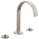 Brizo - AllariaE Widespread Lavatory Faucet with Arc Spout - Less Handles - Luxe Nickel