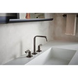 AllariaE Widespread Lavatory Faucet with Square Spout - Less Handles