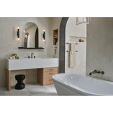 AllariaE Widespread Lavatory Faucet with Square Spout - Less Handles