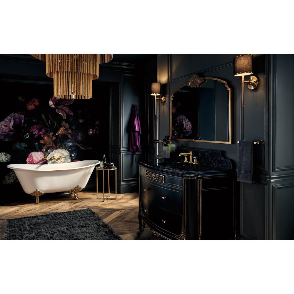 Invari Widespread Lavatory Faucet with Arc Spout - Less Handles 1.5 GPM