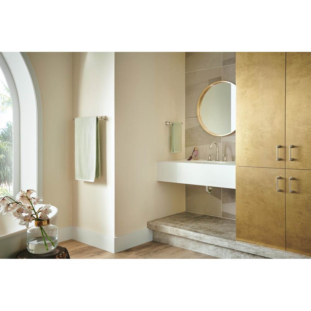 Invari Widespread Lavatory Faucet with Arc Spout - Less Handles 1.5 GPM