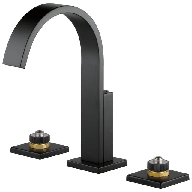 Brizo - Siderna Widespread Lavatory Faucet - Less Handles 1.2 GPM - Matte Black
