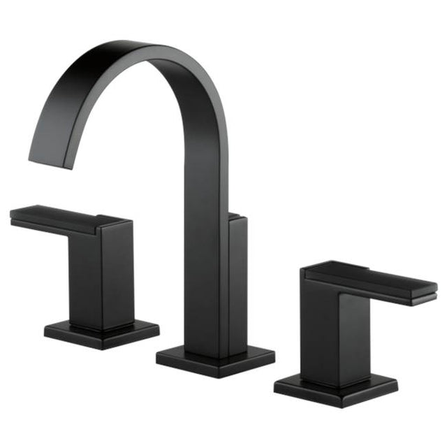 Brizo - Siderna Widespread Lavatory Faucet - Less Handles 1.5 GPM - Matte Black
