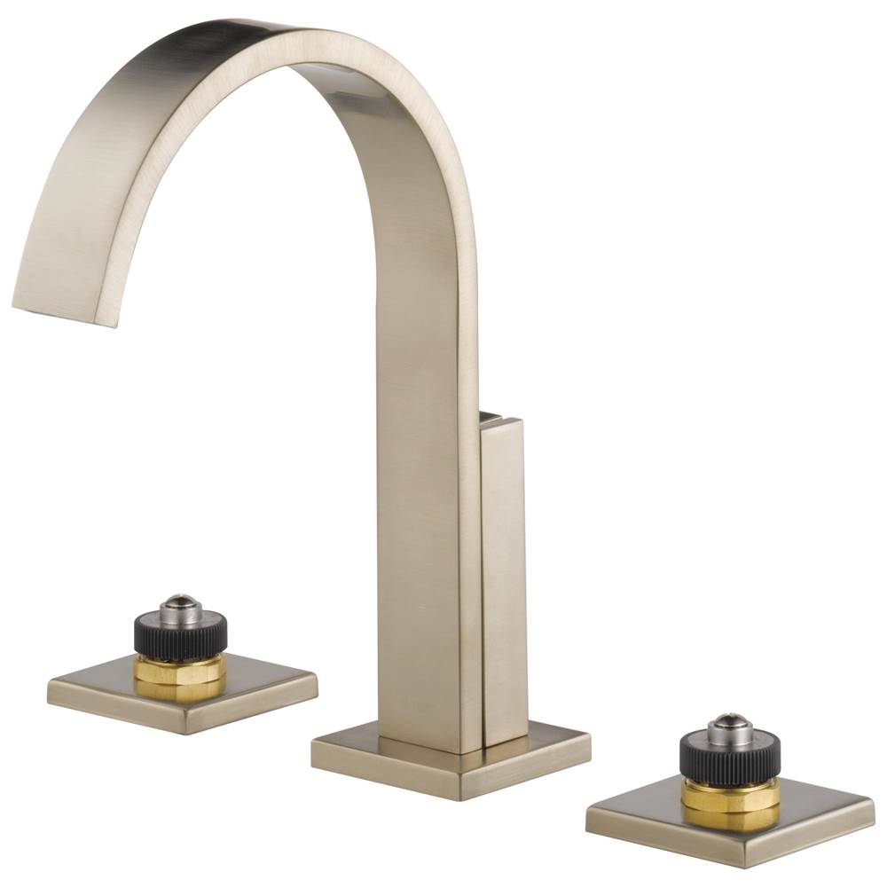 Brizo - Siderna Widespread Lavatory Faucet - Less Handles 1.2 GPM - Brushed Nickel