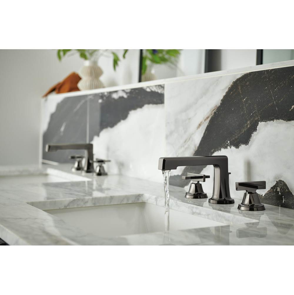 LevoirE Widespread Lavatory Faucet With Low Spout - Less Handles