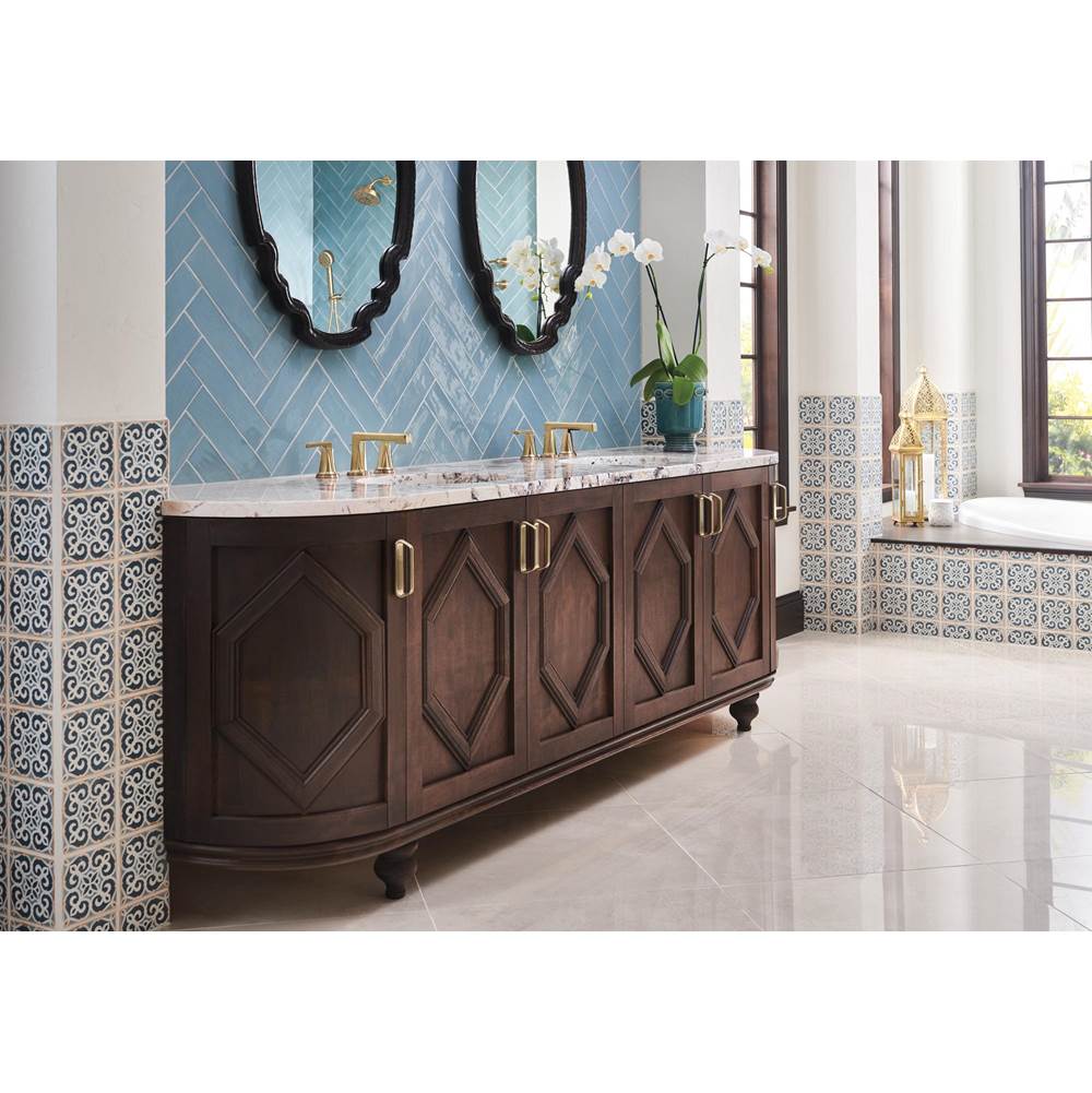 LevoirE Widespread Lavatory Faucet With Low Spout - Less Handles