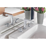 LevoirE Widespread Lavatory Faucet With High Spout - Less Handles
