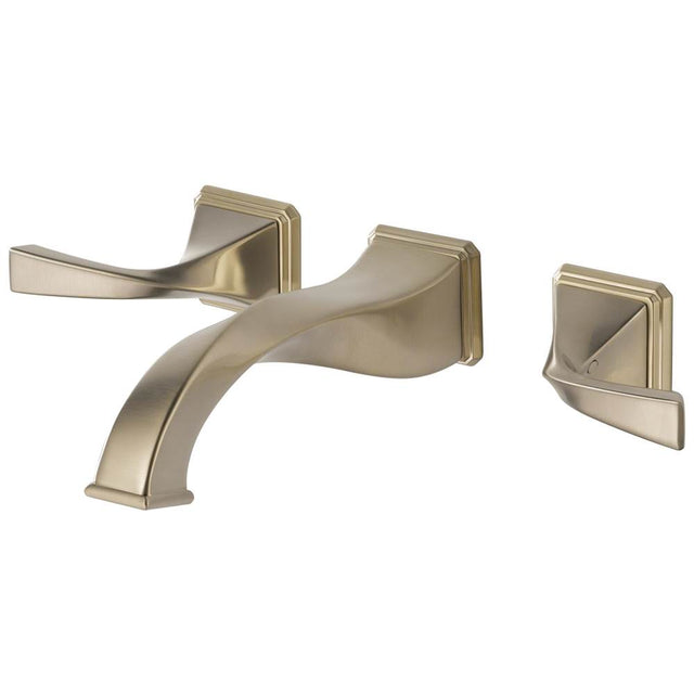 Brizo - Virage Two-Handle Wall Mount Lavatory Faucet 1.5 GPM - Brushed Nickel