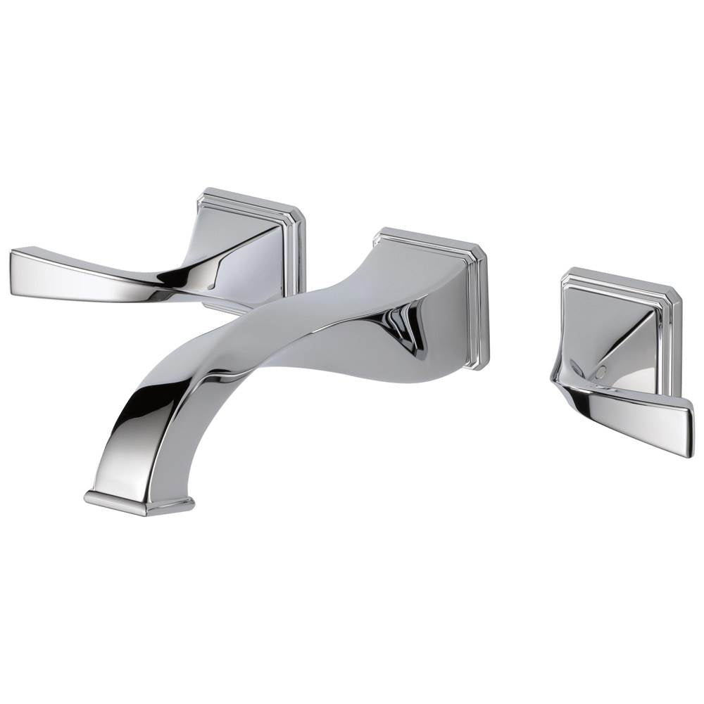 Brizo - Virage Two-Handle Wall Mount Lavatory Faucet 1.5 GPM - Chrome
