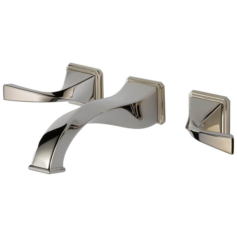 Brizo - Virage Two-Handle Wall Mount Lavatory Faucet 1.5 GPM - Polished Nickel