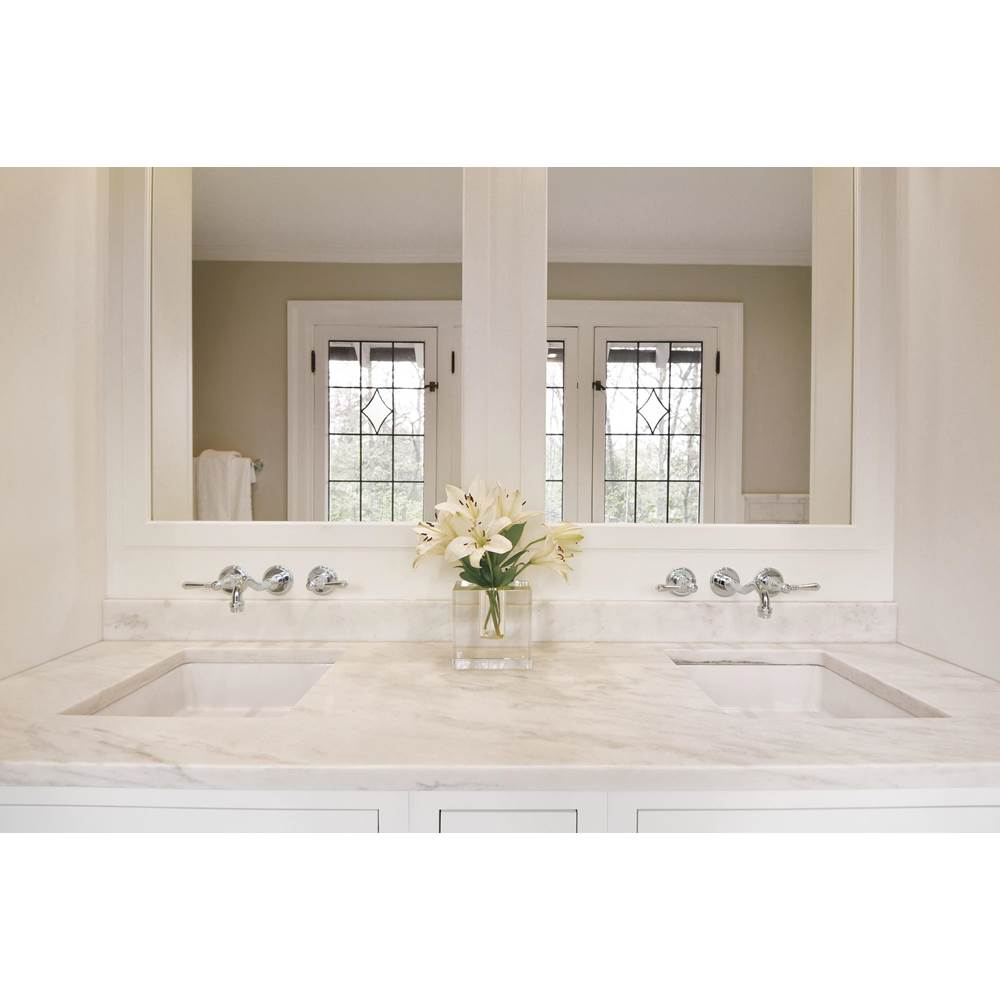 Tresa Two-Handle Wall Mount Lavatory Faucet with Lever Handles 1.5 GPM