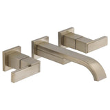 Brizo - Siderna Two-Handle Wall Mount Lavatory Faucet - Less Handles 1.5 GPM - Brushed Nickel