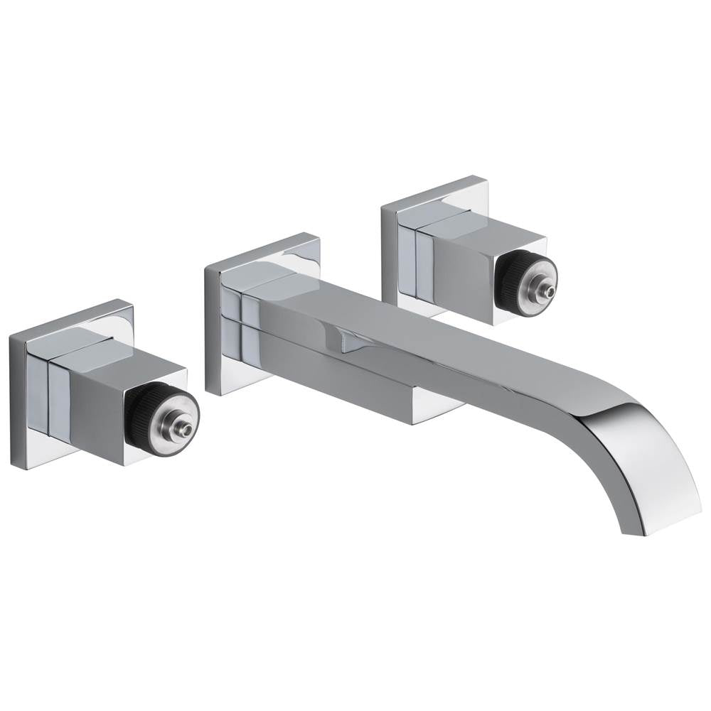 Brizo - Siderna Two-Handle Wall Mount Lavatory Faucet - Less Handles 1.2 GPM - Chrome