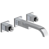 Brizo - Siderna Two-Handle Wall Mount Lavatory Faucet - Less Handles 1.2 GPM - Chrome