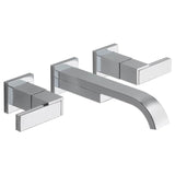 Brizo - Siderna Two-Handle Wall Mount Lavatory Faucet - Less Handles 1.5 GPM - Chrome