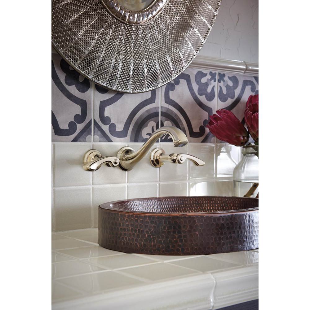 Charlotte Two-Handle Wall Mount Lavatory Faucet - Less Handles 1.5 GPM