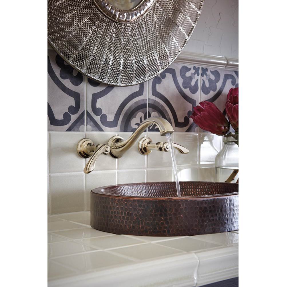 Charlotte Two-Handle Wall Mount Lavatory Faucet - Less Handles 1.5 GPM