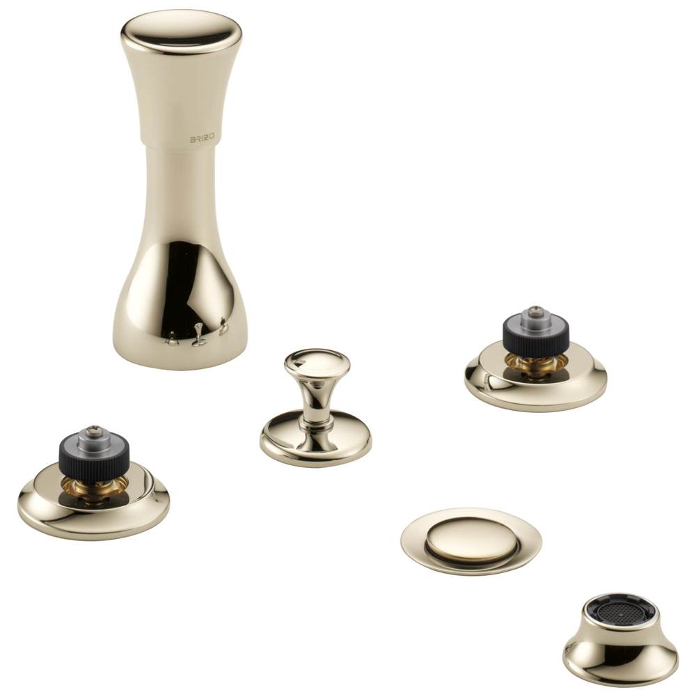Brizo - Rook Bidet Faucet - Less Handles - Polished Nickel