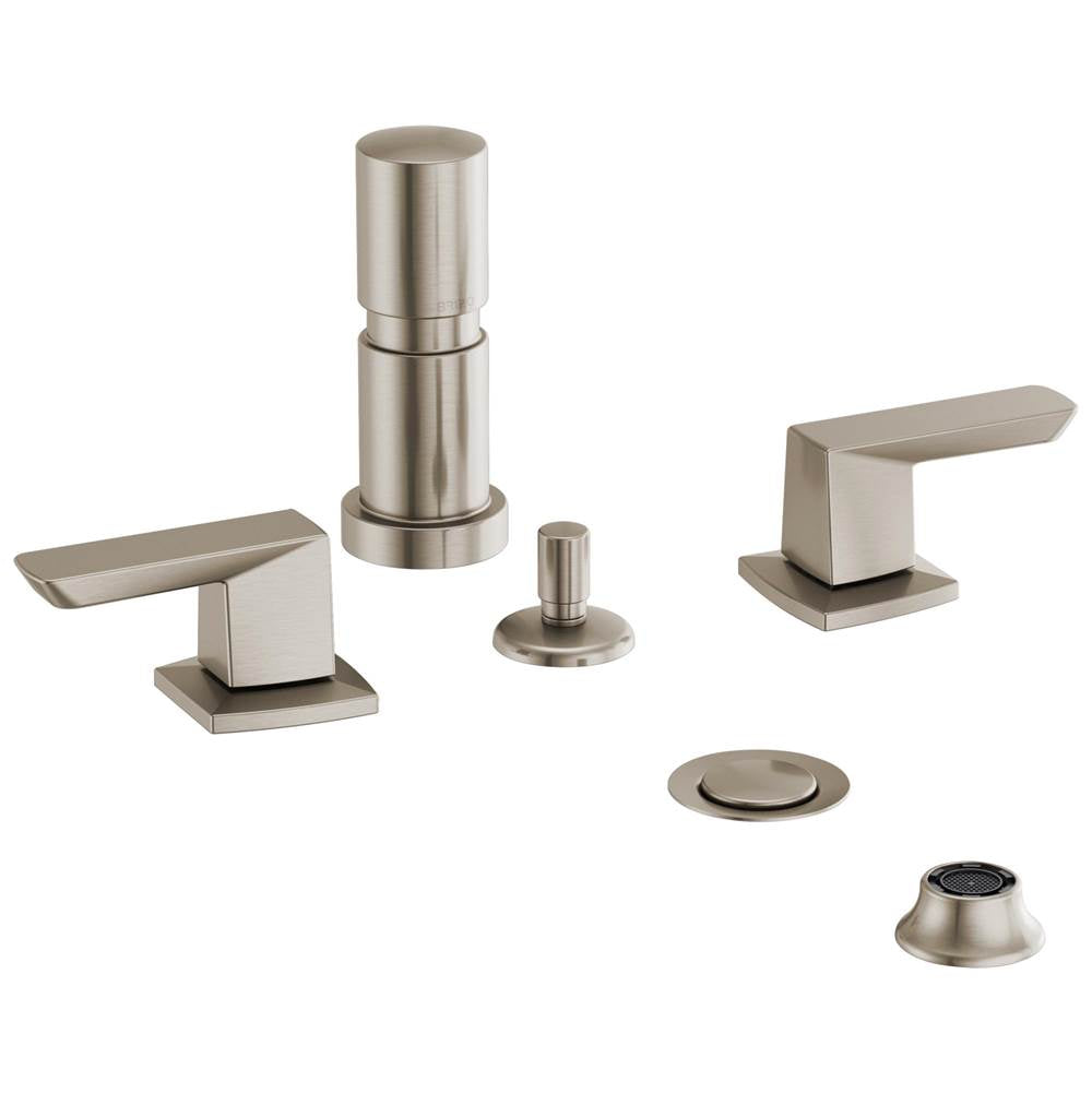Brizo - Vettis Two-Handle Bidet Faucet - Luxe Nickel