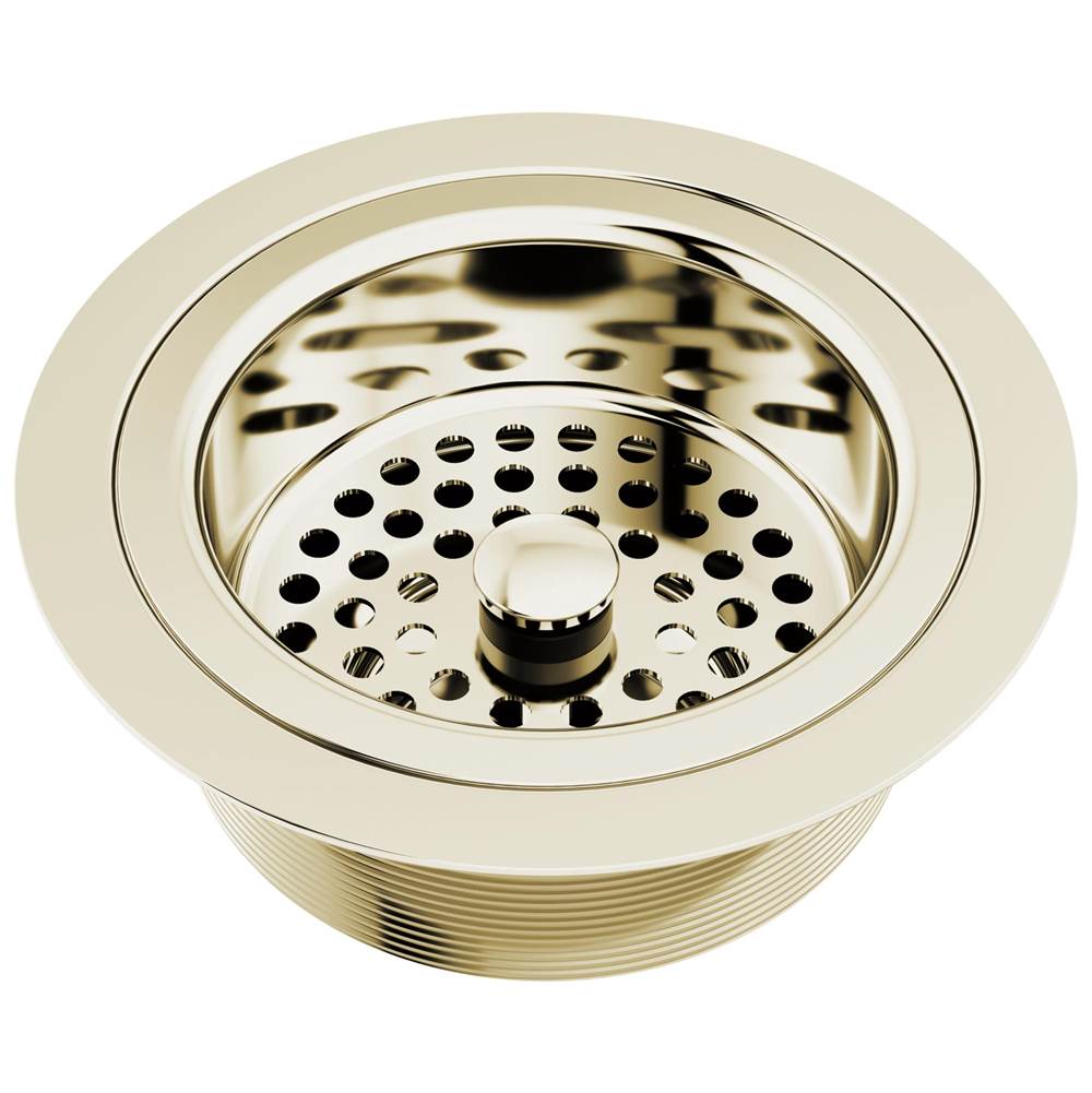 Brizo - Other Kitchen Sink Flange with Strainer - Polished Nickel