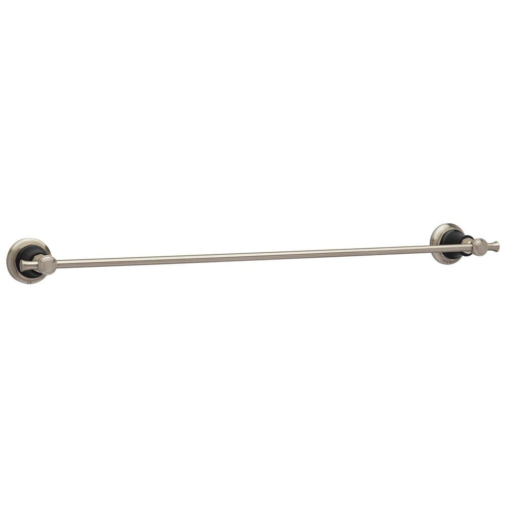 Brizo - Rook 24'' Towel Bar - Luxe Nickel   With Matte Black