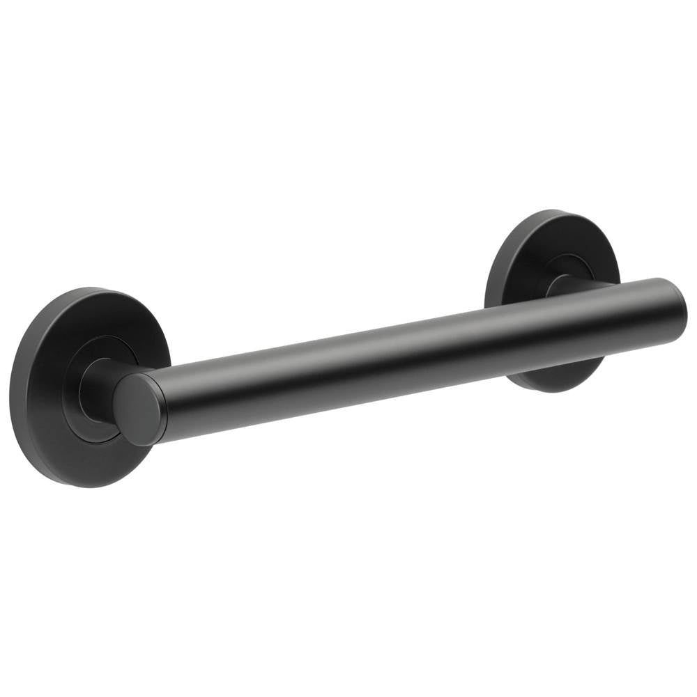 Brizo - Other 12'' Linear Round Grab Bar - Matte Black