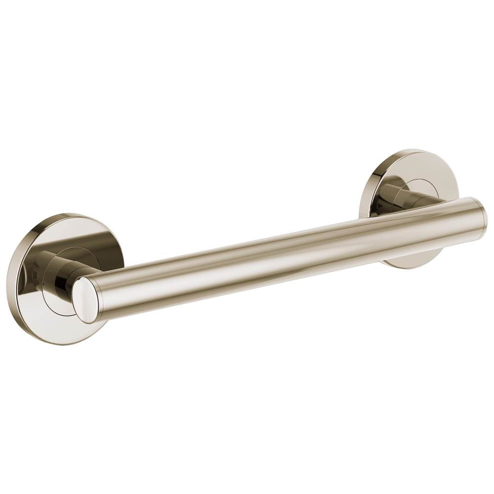 Brizo - Other 12'' Linear Round Grab Bar - Polished Nickel
